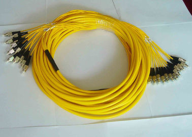 12 base, cordón de remiendo interior de la fibra óptica 24core con el conector del SC