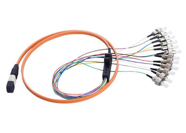 Base MTP/MPO – cordón de APC 12 de remiendo de la fibra óptica del LC para las instalaciones de la premisa