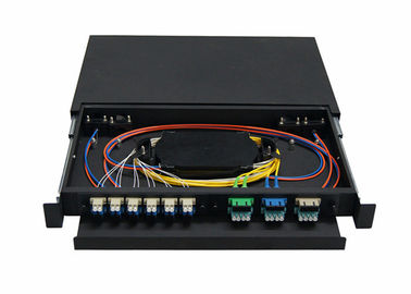 4 puertos LAN/caja terminal de desplazamiento PÁLIDA de la fibra óptica para la red de FTTH