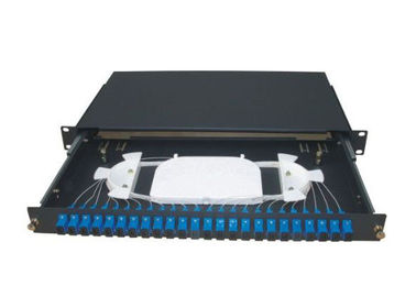 1U, 2U, 3U, 4U caja terminal de la fibra óptica de 19 pulgadas con acero en frío