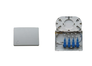 caja de distribución interior de la fibra de 4 puertos, caja terminal del cliente de 4 fibras