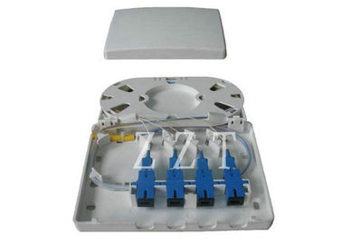 ABS que contiene la caja de distribución de la fibra óptica de 4 puertos para las redes de comunicaciones de datos