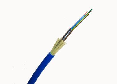 Cable acorazado interior de la fibra del solo modo con la chaqueta azul/gris de LSZH