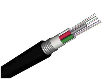 Cable de fibra óptica de la chaqueta GYTA del PE con el miembro de fuerza central de acero