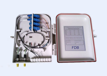 Solución interior/al aire libre del plástico FTTH con la caja terminal de la fibra 24port