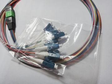 Cordón de remiendo de la fibra óptica de MPO LC completamente alrededor con el cable de cinta 12core