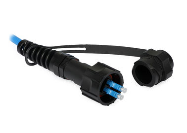 Conector de la fibra óptica del duplex de APC ODLC con la bota del polaco/del negro del UPC