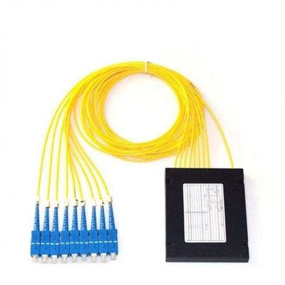 Divisor óptico 1x8 1x32 1x16 1x64 del PLC de la fibra óptica del SC UPC del SC APC del divisor del PLC del ABS