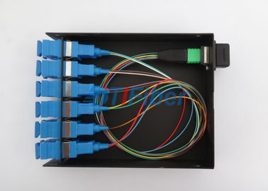 MPO a la fibra del cordón de remiendo de la fibra óptica del SC 12 para los casetes de MPO