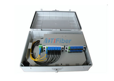Divisor al aire libre óptico del PLC de la caja de distribución de la fibra IP65 montado en la pared