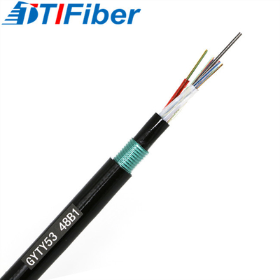 GYFTY53 12 24 cables directos al aire libre de la fibra del entierro de la base SM