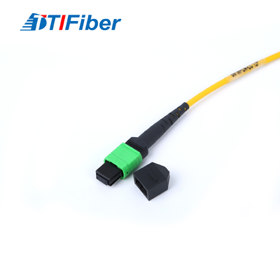 El remiendo de la fibra óptica de MPO telegrafía 12 el tipo de la cinta de la base MPO-LC