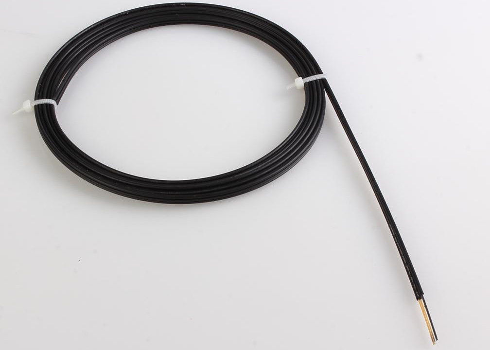 cable al aire libre de la fibra de la chaqueta FTTH de 12cores LSZH con la fibra de G657A, negra