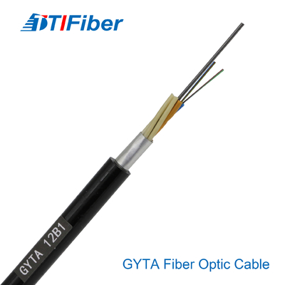 Solo modo 2/4/8/12/24 bases del cable de fribra óptica acorazado aéreo de Gyts Gyta