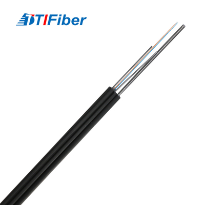 El uno mismo plano del cable de descenso de la fibra óptica de la base G657A1 G657A2 Gjyxch de FTTH 4 apoyó