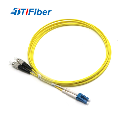 cordón de remiendo a dos caras unimodal de la fibra óptica de los 2m 9/125u FC/UPC a LC/UPC