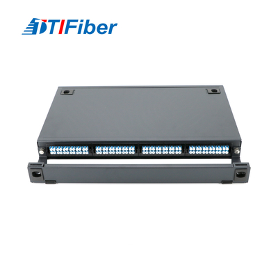 Sc/Fc/el panel de remiendo de la fibra óptica del soporte del St que empalma/de estante del Lc base de 1U 12 - 24