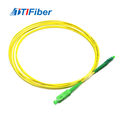 SC a una cara APC del cordón de remiendo de la fibra óptica de G652D G657A a PVC LSZH del LC APC 2m m 3m m