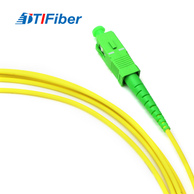 SC a una cara APC del cordón de remiendo de la fibra óptica de G652D G657A a PVC LSZH del LC APC 2m m 3m m
