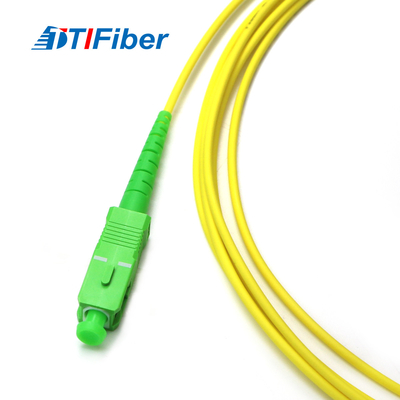 SC a una cara APC del cordón de remiendo de la fibra óptica de G652D G657A a PVC LSZH del LC APC 2m m 3m m
