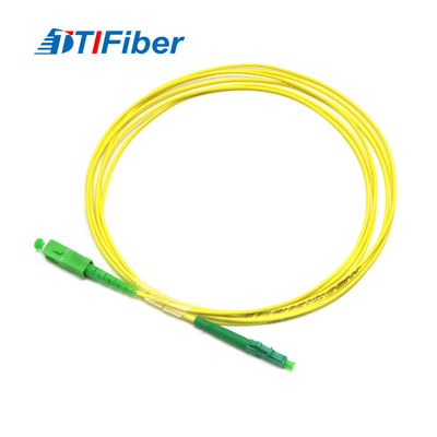 SC a una cara APC del cordón de remiendo de la fibra óptica de G652D G657A a PVC LSZH del LC APC 2m m 3m m