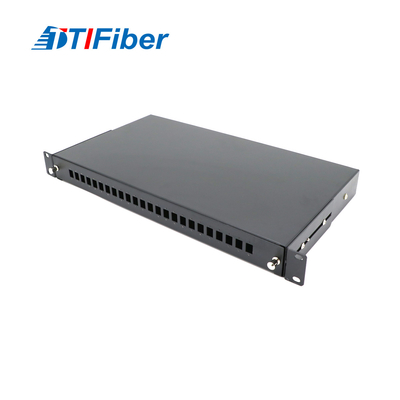 19&quot; 1u 24 caja terminal de la fibra óptica óptica portuaria del Sc Sx para FTTH