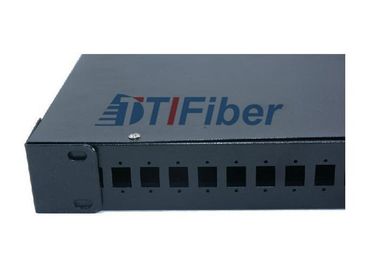 1U el panel de remiendo del soporte de estante del puerto de la fibra óptica 12 para el adaptador del simplex del SC