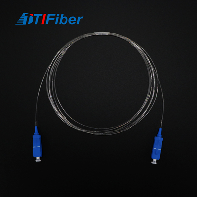 Cordón de remiendo invisible transparente de la fibra óptica SC/UPC-SC/UPC al uso interior del sitio