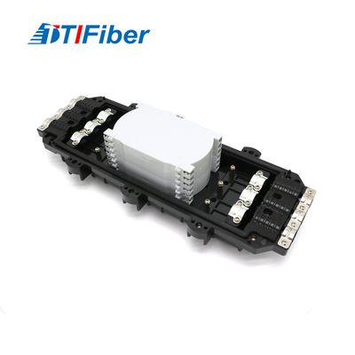 Cierre 12 del empalme de la fibra óptica de FTTH FTTX 24 48 96 144 tipo horizontal de 288 bases
