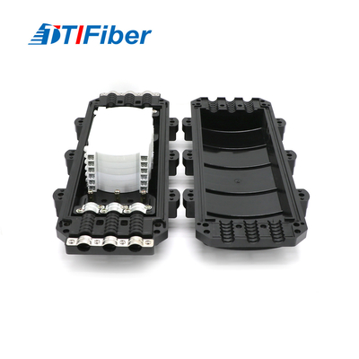 Tipo horizontal cierre 12 de FTTX del empalme de la fibra óptica 24 bases 48 96 144 288