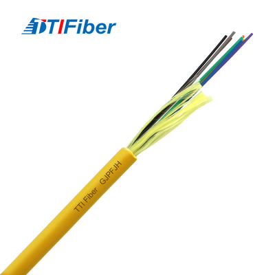Cable tensado de la fibra del solo modo del almacenador intermediario de GJPFJH Multicord para interior