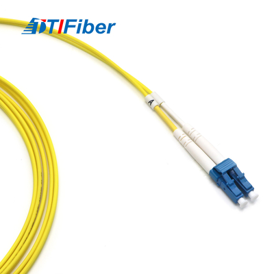 Duplex unimodal amarillo del cordón de remiendo de la fibra óptica de TTIFiber FC-LC