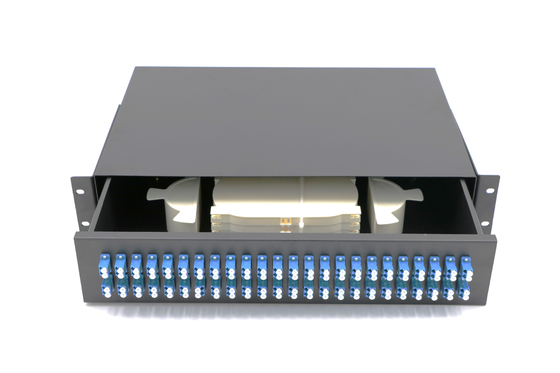 SC del LC del duplex de la caja terminal de la fibra óptica del soporte de estante que empalma