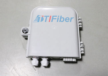 Soporte de la pared de recinto de la fibra de 8 de los puertos FTTH de los descensos de la fibra óptica de distribución ABS de la caja