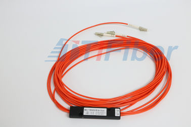 Fibra óptica del divisor de FTTH LC/de APC 1 x 2 con el cable de la fibra de 3.0m m G657A