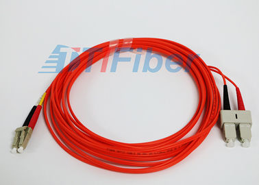 62.5 / cordones de remiendo a dos caras de la fibra de 125 milímetros LC/UPC con varios modos de funcionamiento al SC/al UPC