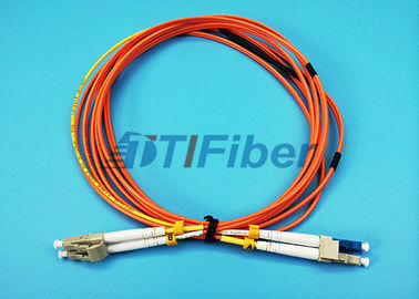 SM LC al cable de condicionamiento del remiendo de la fibra del modo del cordón de remiendo de la fibra óptica del milímetro LC - 1 metro
