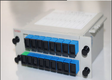 casete de la caja de 1x16 LGX que inserta el divisor del PLC, divisor óptico del PLC de la fibra de 16 puertos