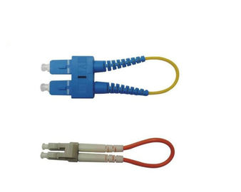 Telecomunicación de fibra óptica del remiendo del cable del Loopback de la fibra óptica del SC LC MPO con CE