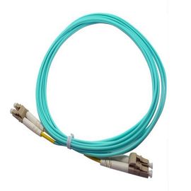 Cordón de remiendo de fibra óptica con varios modos de funcionamiento OM3 de la aguamarina del LC/de la PC para la comunicación
