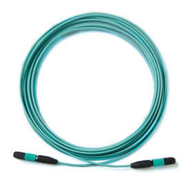 Cordón de remiendo redondo plano de la fibra óptica 4G/5G con varios modos de funcionamiento MPO al LC con la cinta de 12 bases