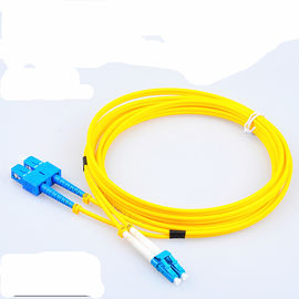 LC - cordón de remiendo de la comunicación de la fibra óptica del LC, rosa amarillo-naranja de la aguamarina