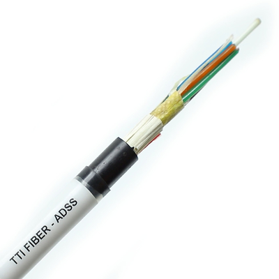 ADSS aéreo G652D G657A1 G657A2 1 12 24 48 96 144 cables de fibra óptica para exteriores de un solo modo