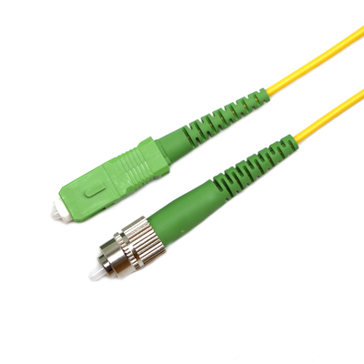 Cable de conexión CATV Telecom 3 metros FC SC APC 9 / 125um, baja pérdida de inserción