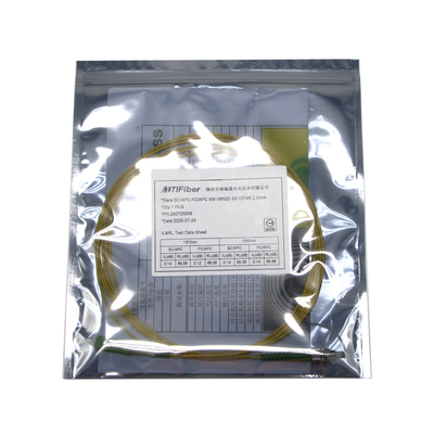 Cable de conexión CATV Telecom 3 metros FC SC APC 9 / 125um, baja pérdida de inserción