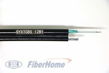 Uno mismo - cuadro trenzado ayuda 8 de cable de alambre de la fibra óptica 12 uso de los corazones GYXTC 8S Aeria