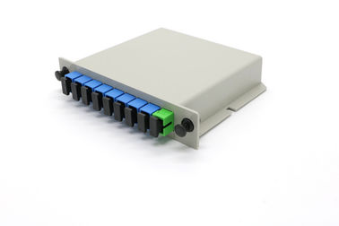 Tipo del parte movible del conector de la caja SC/UPC del divisor de la fibra óptica del PLC de FTTH 1x8 para las redes de CATV