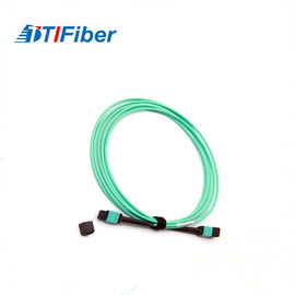 Cordón de remiendo redondo plano de la fibra óptica 4G/5G con varios modos de funcionamiento MPO al LC con la cinta de 12 bases