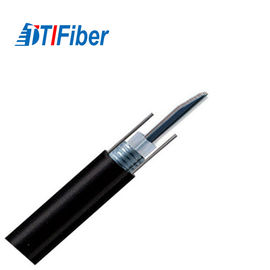 Antena al aire libre GYXTW del negro del cable de alambre de la fibra óptica de la cuenta de 8 fibras unimodal