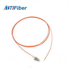 Coleta de fibra óptica 62,5/125 de OM1 LC, naranja del cable de fribra óptica de 0.9m m OFNP vestida